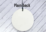 Pregnancy Reveal Gift for Big Brother - Marble Ceramic circle