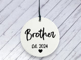 Pregnancy Reveal Gift for Brother - Ceramic circle