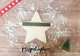 Wooden Colour In Doodle Star Ornament or magnet - Merry Xmas to the best Nursery Teacher