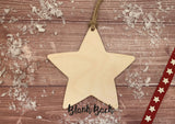 Wooden Colour In Doodle Star Ornament or magnet - Merry Xmas to the best Step Mum