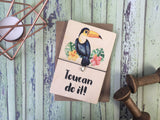 Printed Wooden Wish Bracelet - Toucan Do It