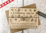 Wish bracelet - Xmas Doodle Wish for an amazing German Teacher