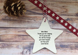 Ceramic Hanging Star - Merry Christmas to an Amazing Mom