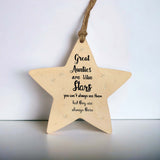 Great Aunties are like stars wooden ornament